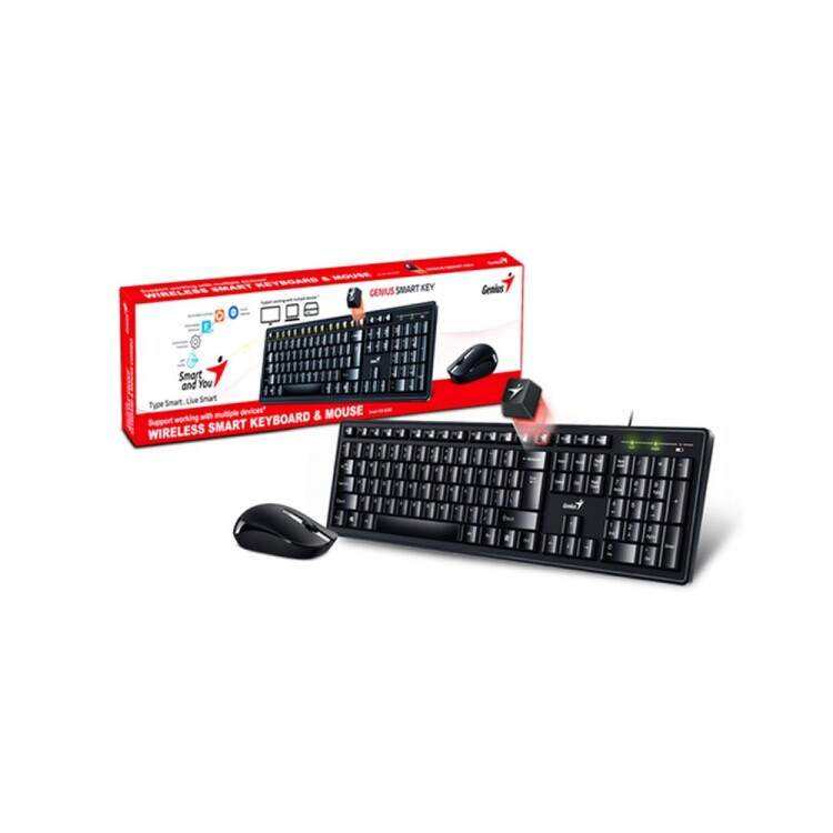 TECLADO + MOUSE INALÁMBRICO "GENIUS" KM-8100 Sin color
