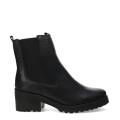 Botas de Mujer Bottero Caña Media de Cuero Negro