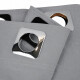 Set x2 paños cortina blackout 1,35m x 1,70m GRIS