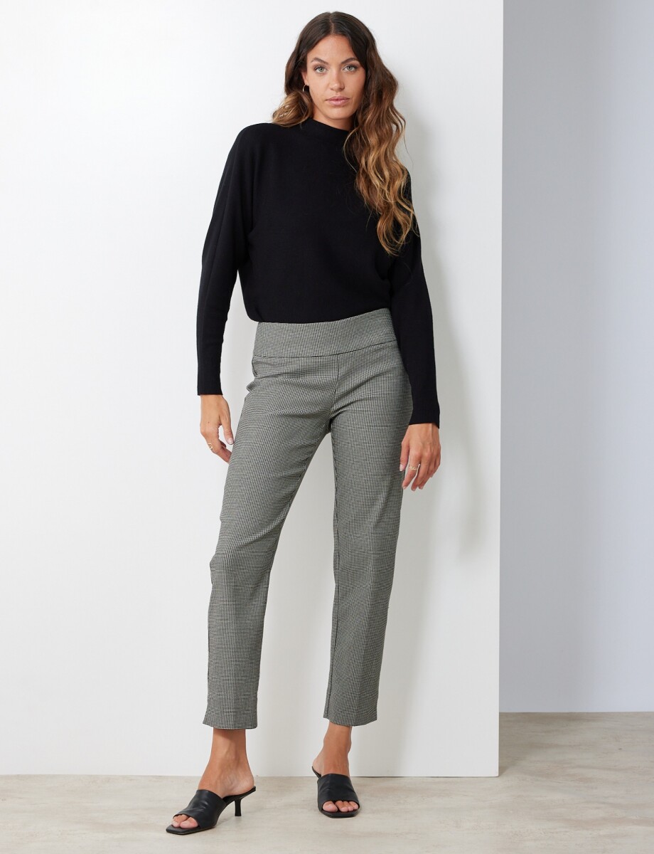 Pantalon Tejido - Negro/gris 