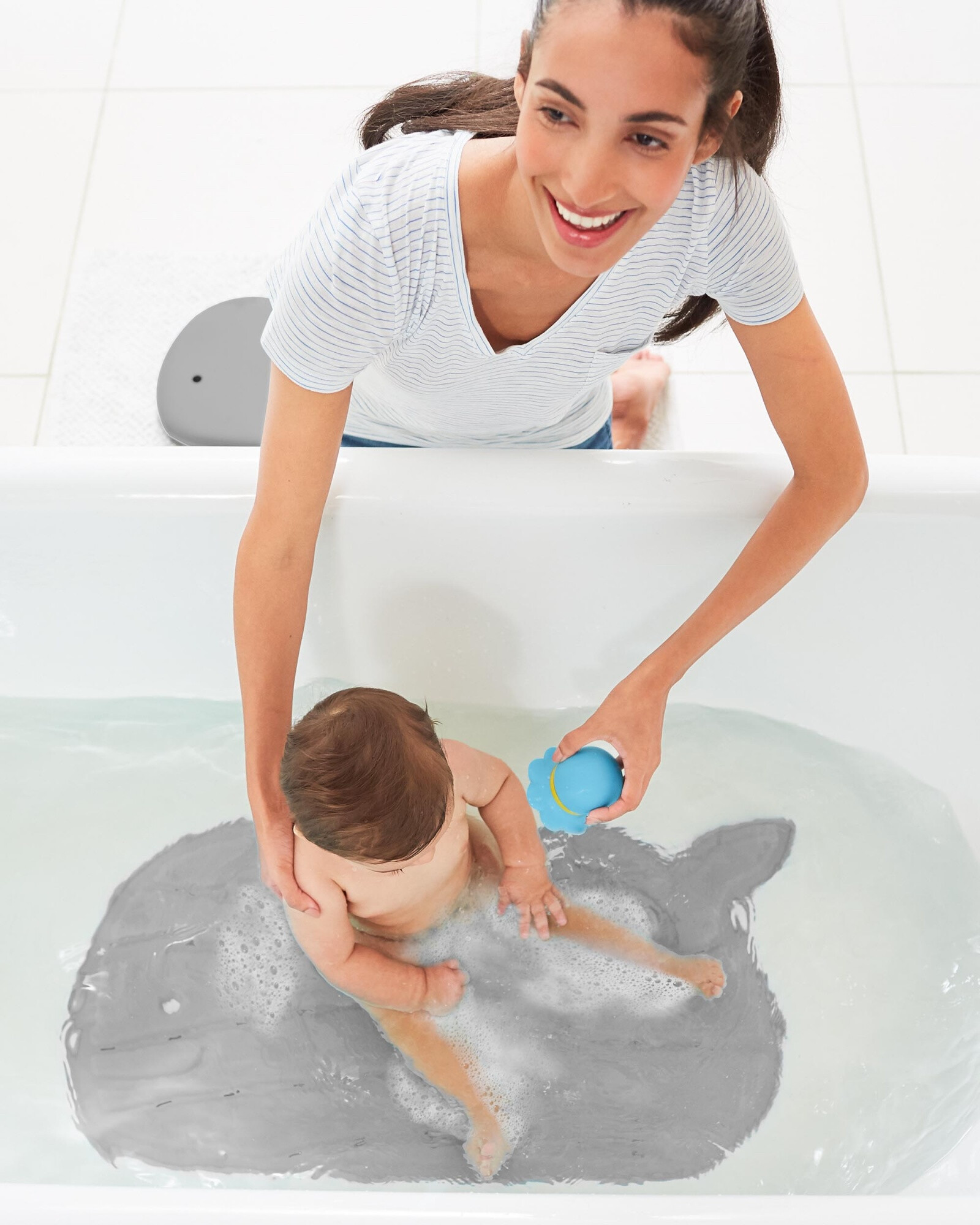 Alfombra antideslizante para baño, gris Alfombra antideslizante para baño, gris