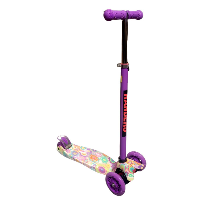Monopatin para niño ROD-8800 Infantil de Tres Ruedas Floreado