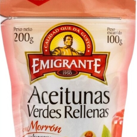 ACEITUNA RELLENA MORRON D/P 100G EMIGRANTE ACEITUNA RELLENA MORRON D/P 100G EMIGRANTE
