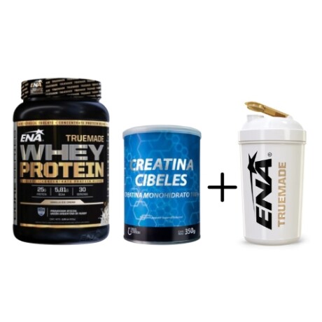 PACK ENA WHEY PROTEIN TRUE MADE 2 LB + CREATINA CIBELES 350 GR + SHAKER GRATIS PACK ENA WHEY PROTEIN TRUE MADE 2 LB + CREATINA CIBELES 350 GR + SHAKER GRATIS