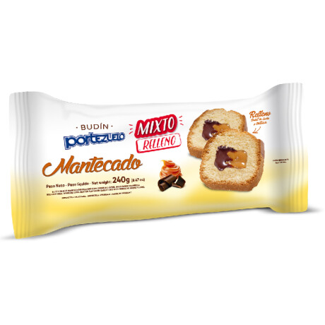 Budin Portezuelo 240grs Relleno Mantecado Mixto