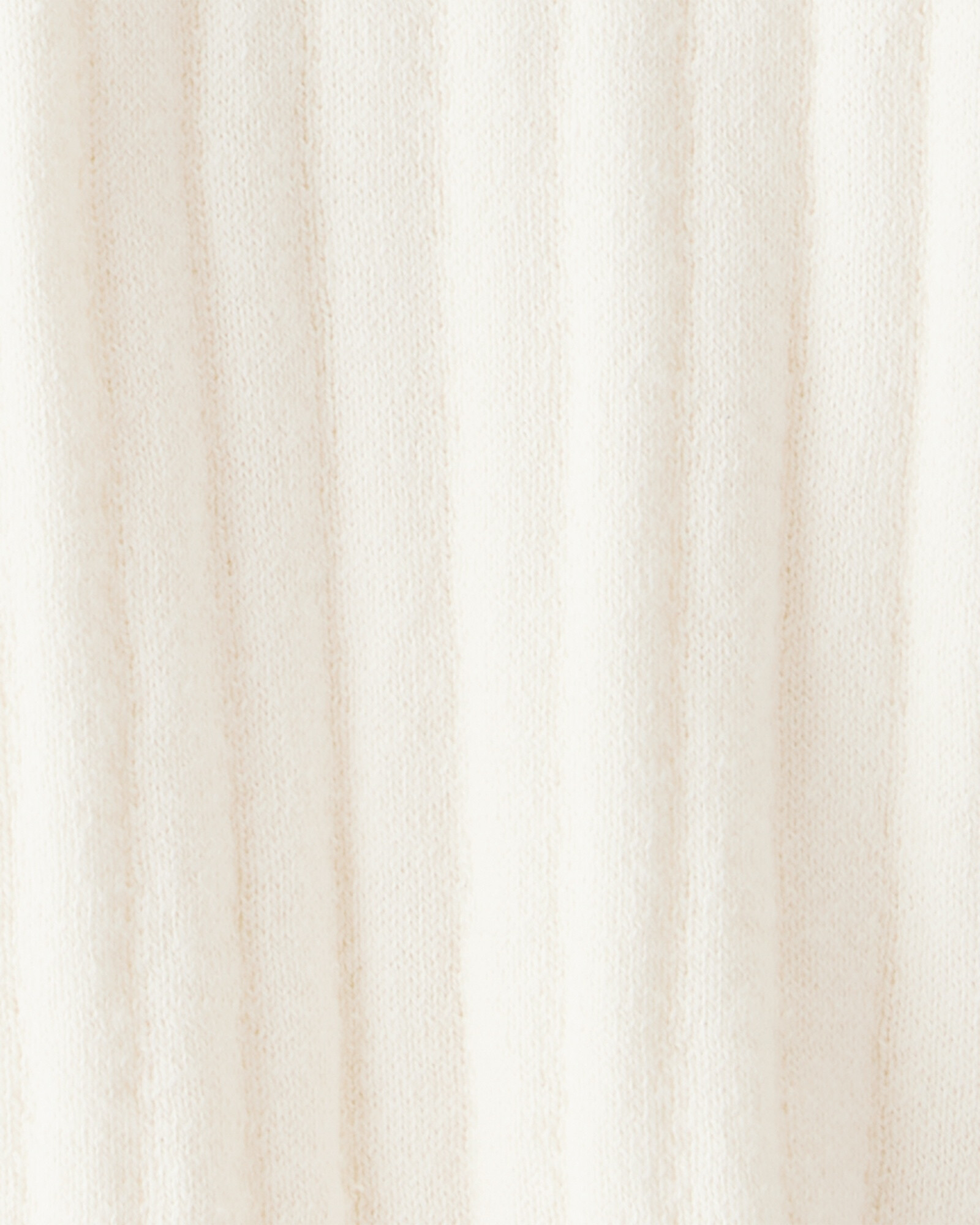 Remera de algodón acanalado, marfil Sin color