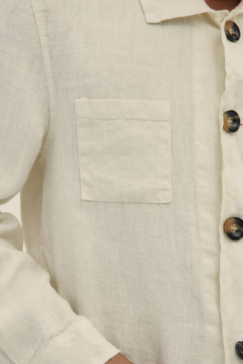 PREMIUM LINEN JACKET Cream