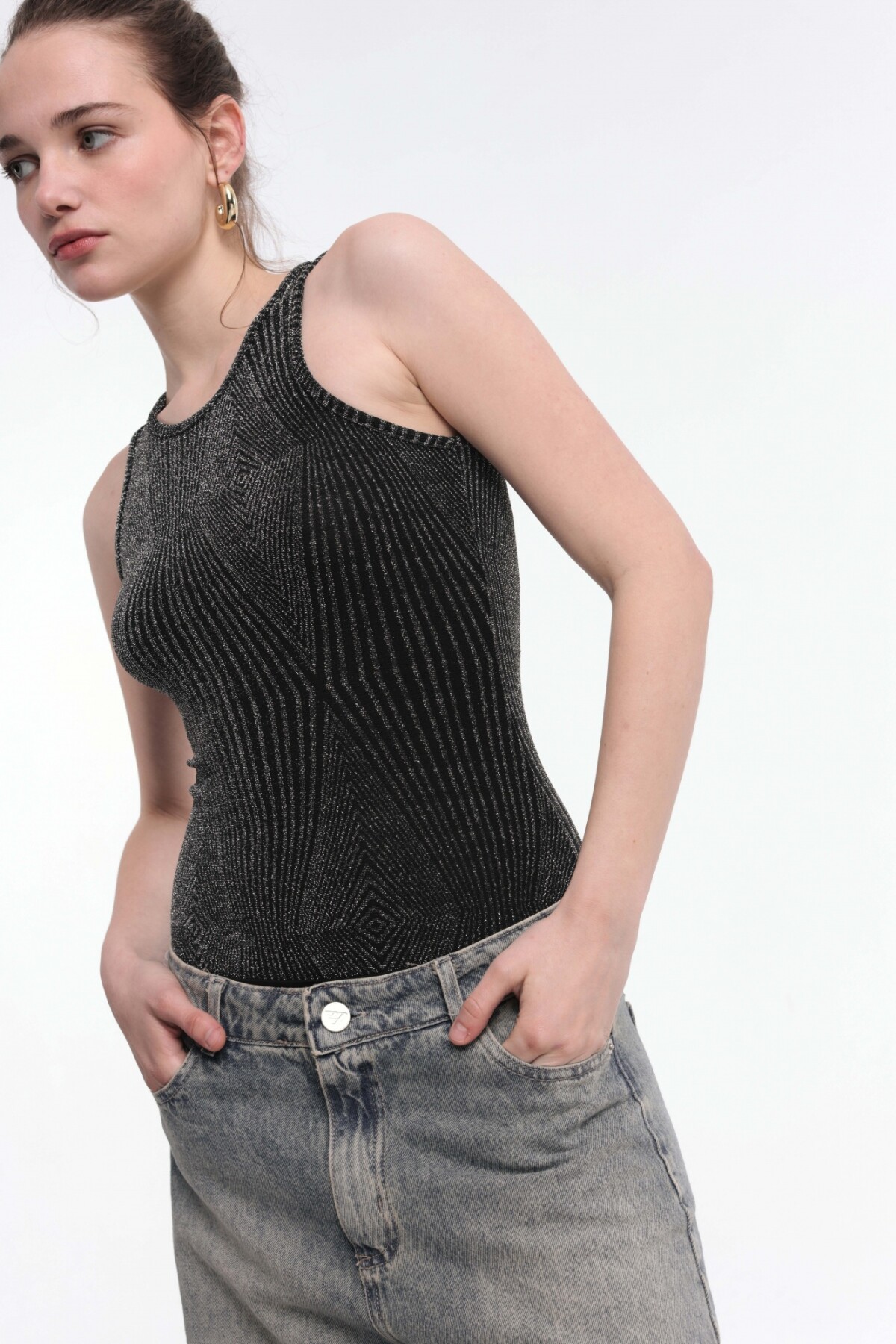 Body Glitter Plateado