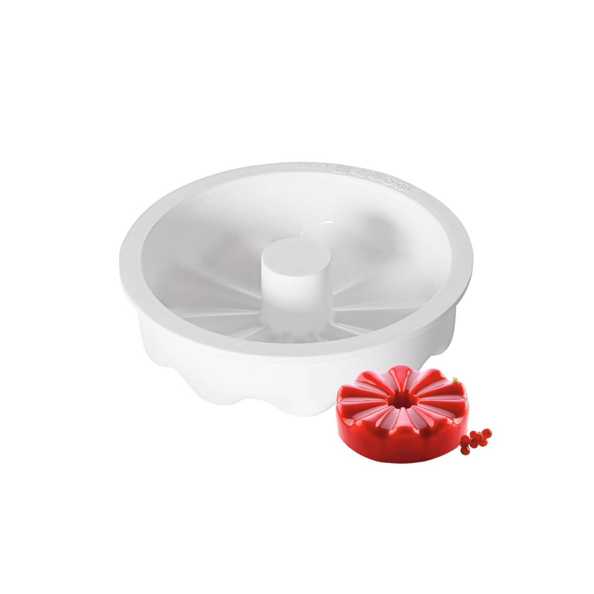 Molde de Silicona para Torta Circular Ondulada 18 cm 