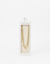 Collares Cortos Metal Collar Corto Eslabones De Acero - Dorado