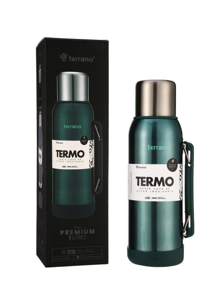 Termo Premium 1lt. Con base de Silicona Verde Metalizado