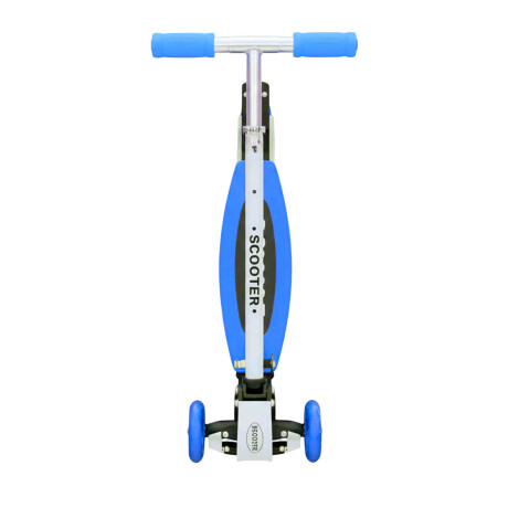 Monopatín Tripatin Aluminio Plegable Regulable Scooter Azul
