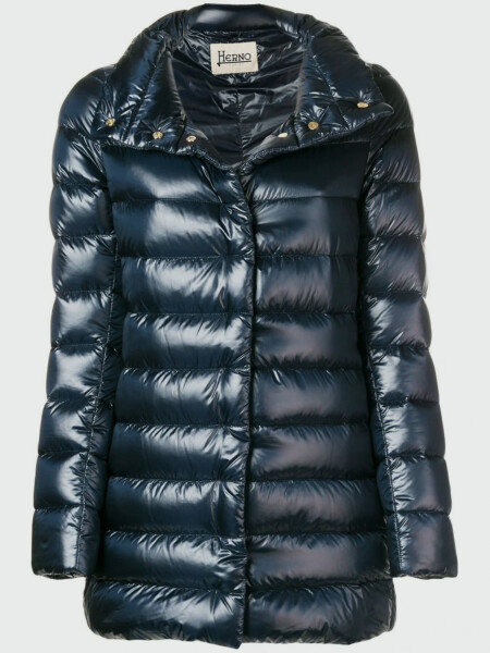 Herno-Campera de nylon rellena de plumas, Amelia Azul