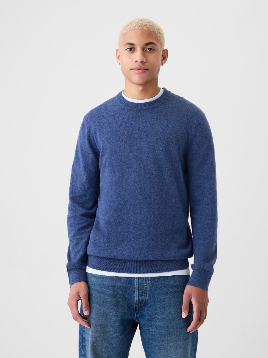 Buzo Cashsoft Hombre - Blue Heather H5 