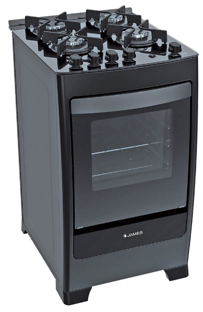 COCINA A GAS JAMES MODELO C 700 V - COLOR NEGRO 