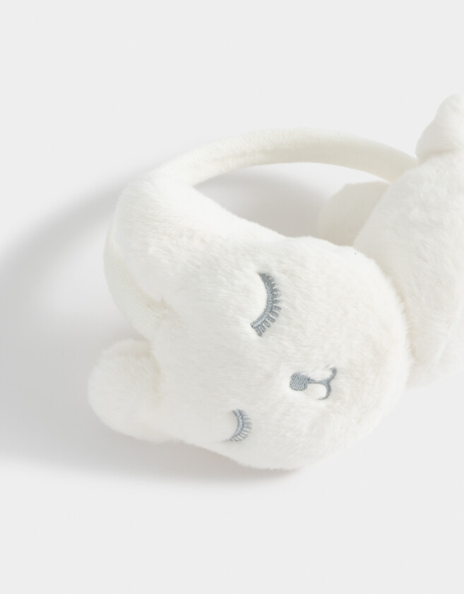 Orejeras infantiles Orejera Infantil Gatito - Blanco Crudo
