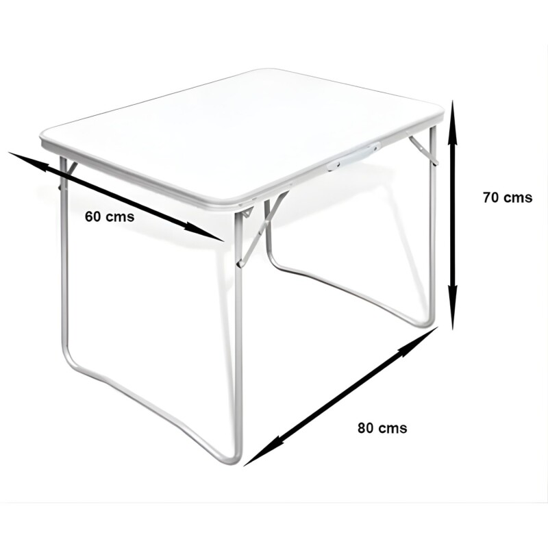 Mesa Plegable Valija Para Camping Arye Gris