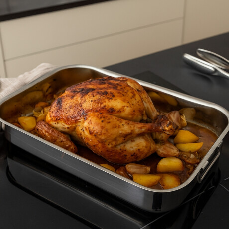 Asadera inox a/movil 40x28x5.6 cm Asadera inox a/movil 40x28x5.6 cm