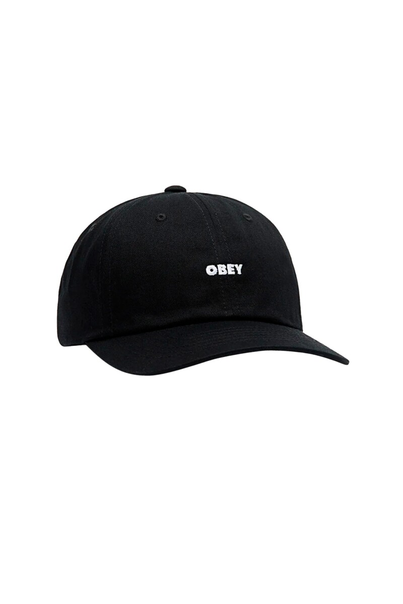 OBEY BOLD CURVE 6 PANEL SB Negro