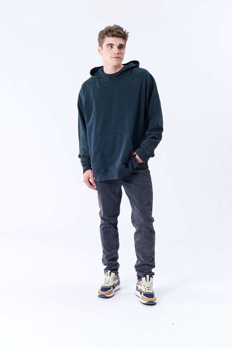 Canguro deportivo oversize - Verde Petróleo 