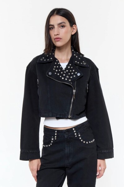 CAMPERA DENIM DENVER Negro