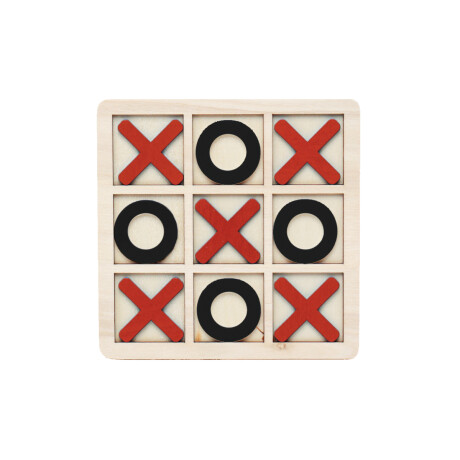 Juego de mesa TATETI XXL Negro Y Rojo