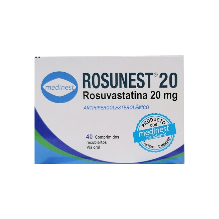 ROSUNEST 20 MG CJ X 40 COMP. única