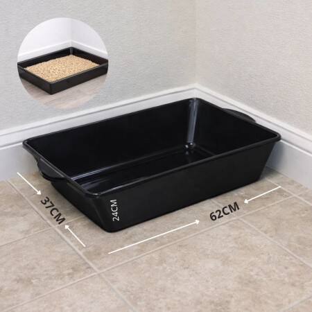 BANDEJA SANITARIA PARA MASCOTA 20 LITROS NEGRO BANDEJA SANITARIA PARA MASCOTA 20 LITROS NEGRO