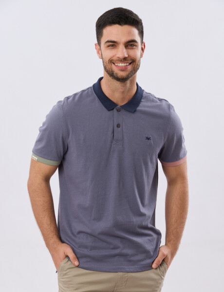 REMERA POLO LISA JERSEY Indigo
