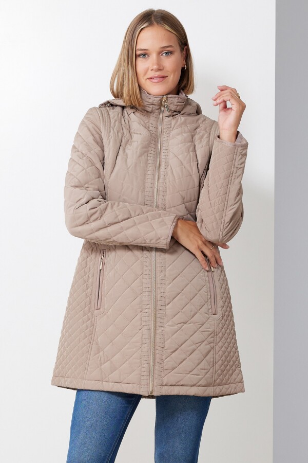 Campera Capitoneada BEIGE