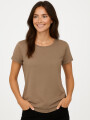 Remera Cordata Taupe Claro