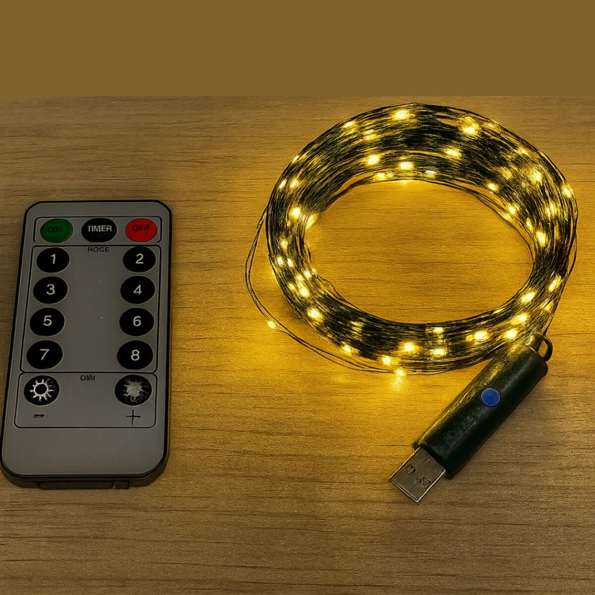 LUCES DE NAVIDAD LED X 100 CON CONTROL 