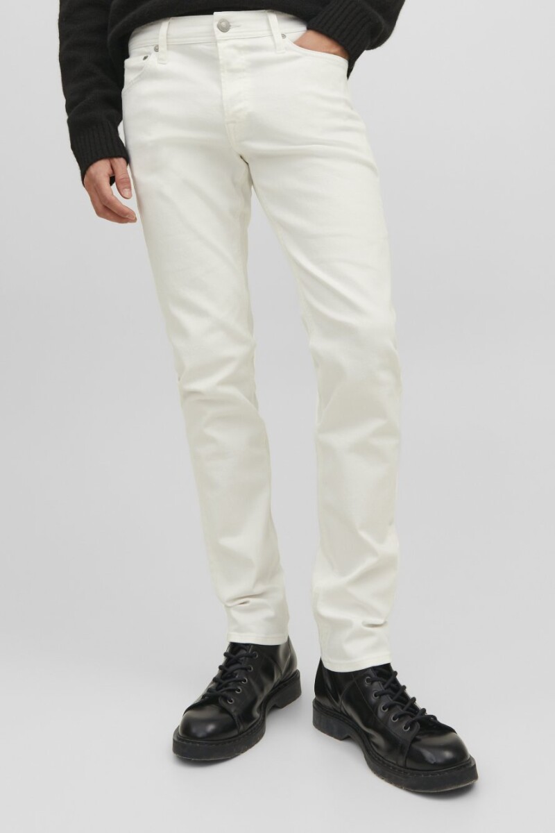 JEANS SLIM GLENN White Denim