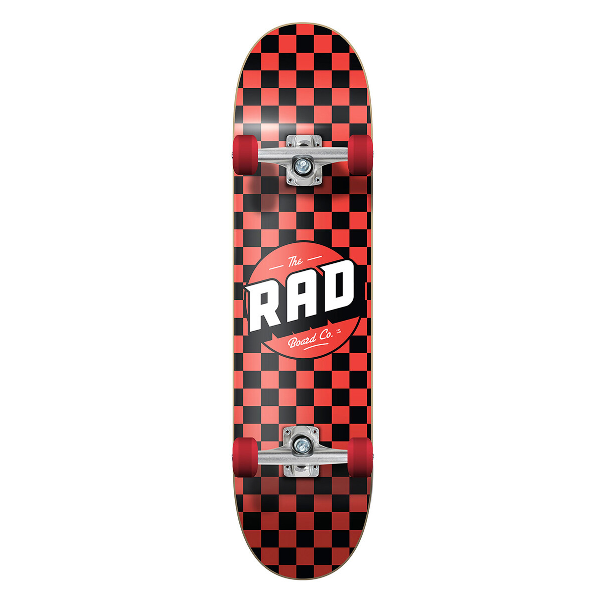 Skate Completo RAD Dude Crew Checkers Black / Red - 7" 