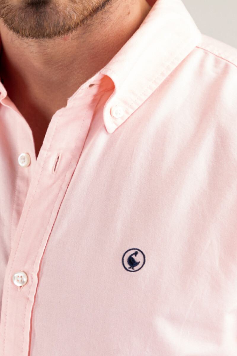 Camisa Garment Dyed Rosada