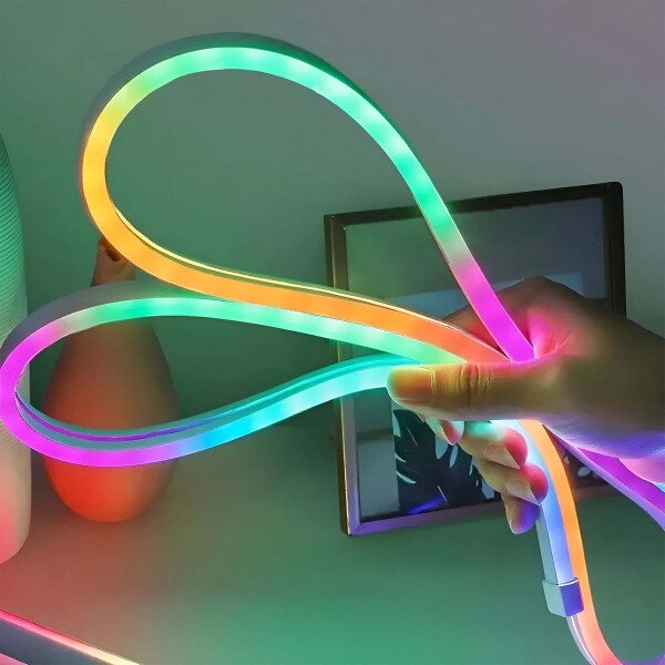 Luz Led Neon Rgb Rollo Cinta Luces Flexible Manguera 5 Metrs Color RGB
