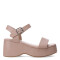 Sandalia de Mujer Miss Carol KROVA con plataforma Beige