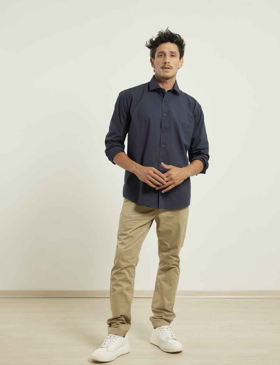 011683 CAMISA VESTIR HARRINGTON LABEL Azul Oscuro
