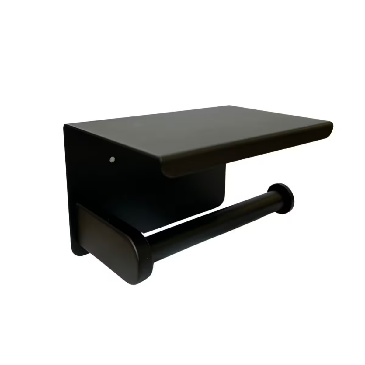 Portarrollo Autoadhesivo Negro Mate Gc 