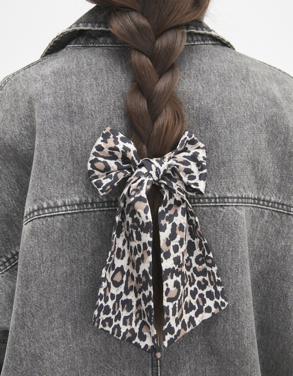 Hebilla Francesa Moño Animal Print 