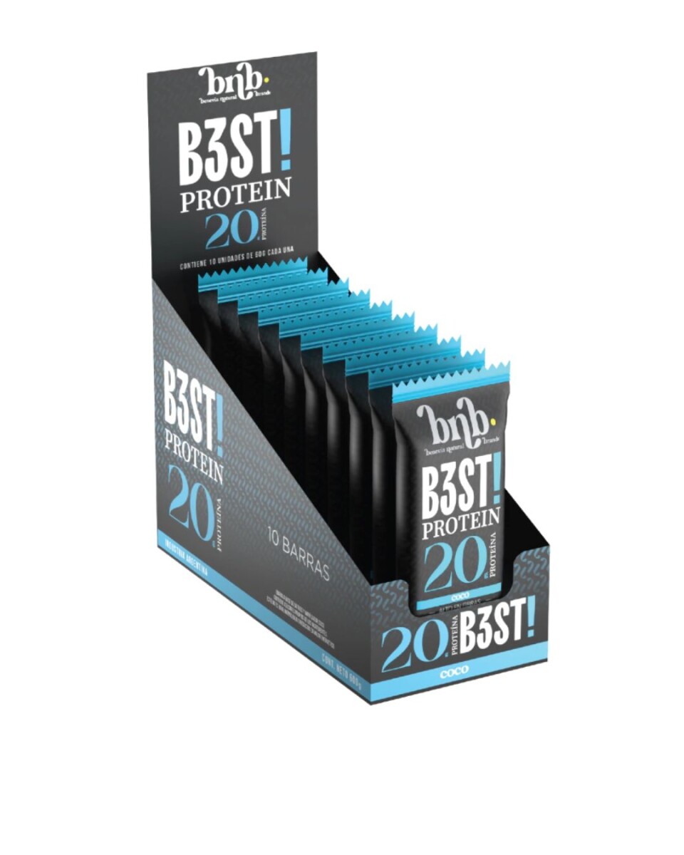 Barra B3st Protein Caja X10 NB - Coco 