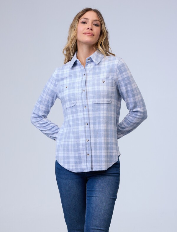 Camisa Soft Cuadrille CELESTE/MULTI