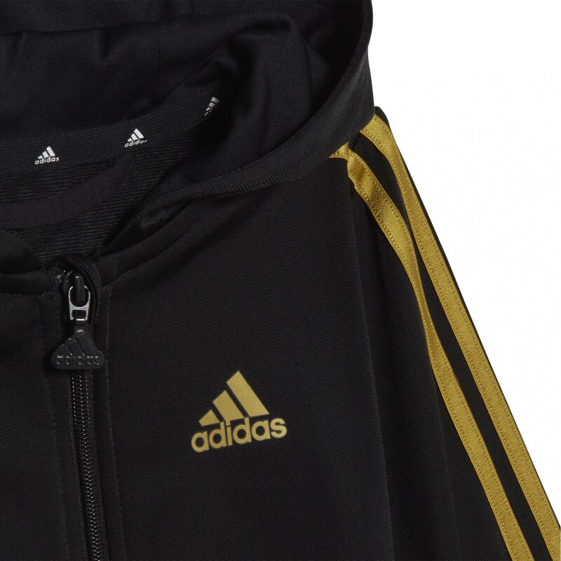 CONJUNTO adidas ESSENTIALS SHINY BLACK/GOLD