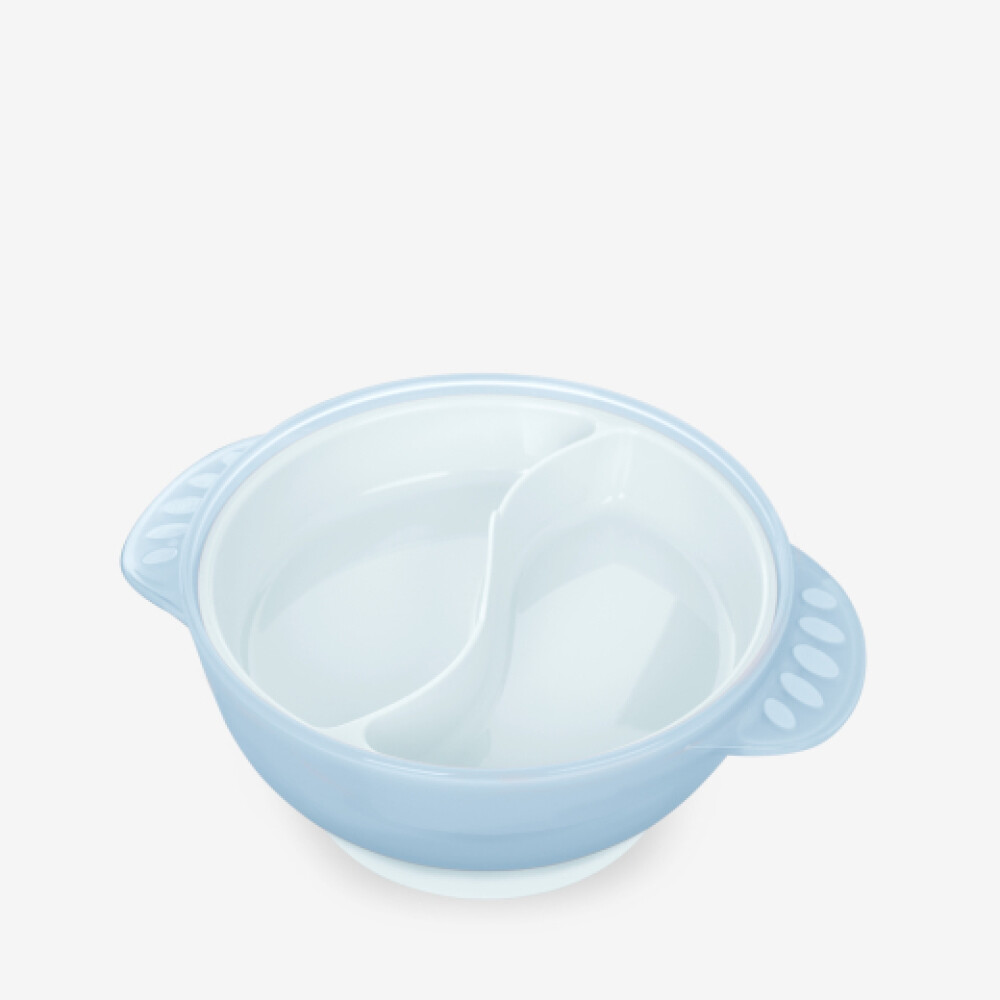 Bowl 4 en 1 KIKKABOO celeste transparent