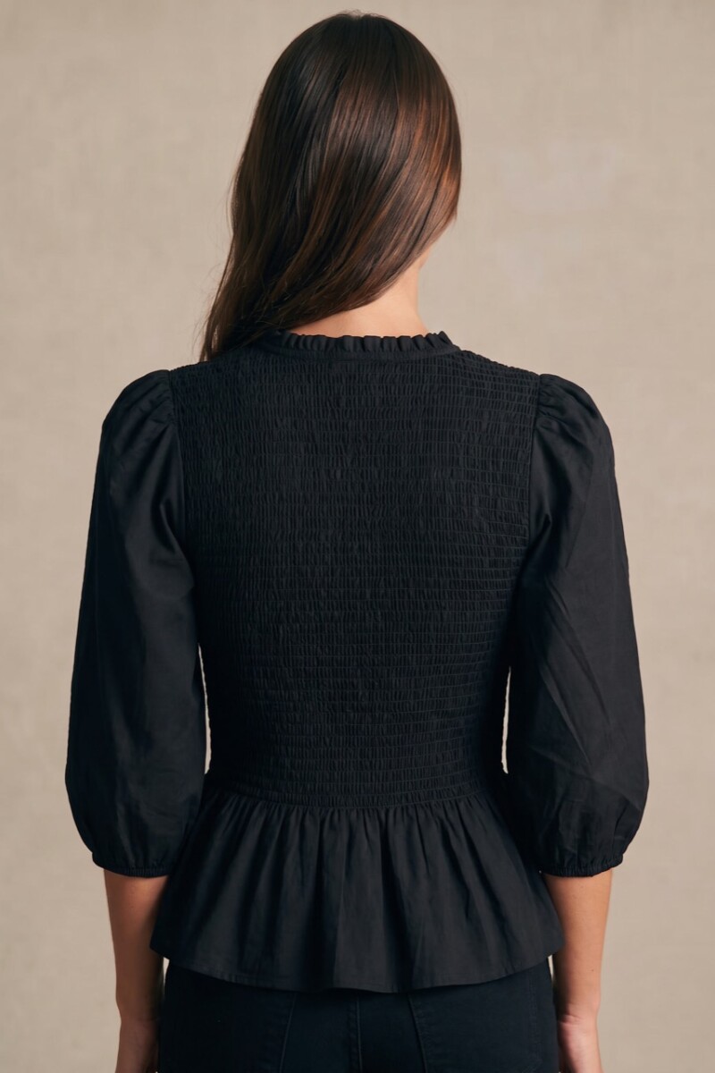 Blusa Smock Negro