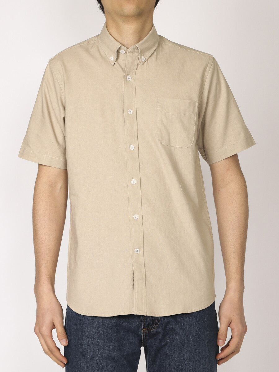 Camisa Lino Harrington Label - Beige 