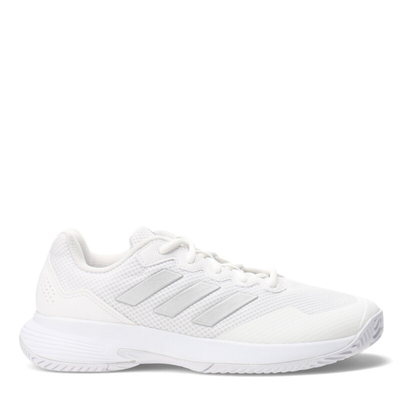 Championes de Mujer Adidas Gamecourt 2.0 Blanco Metalizado