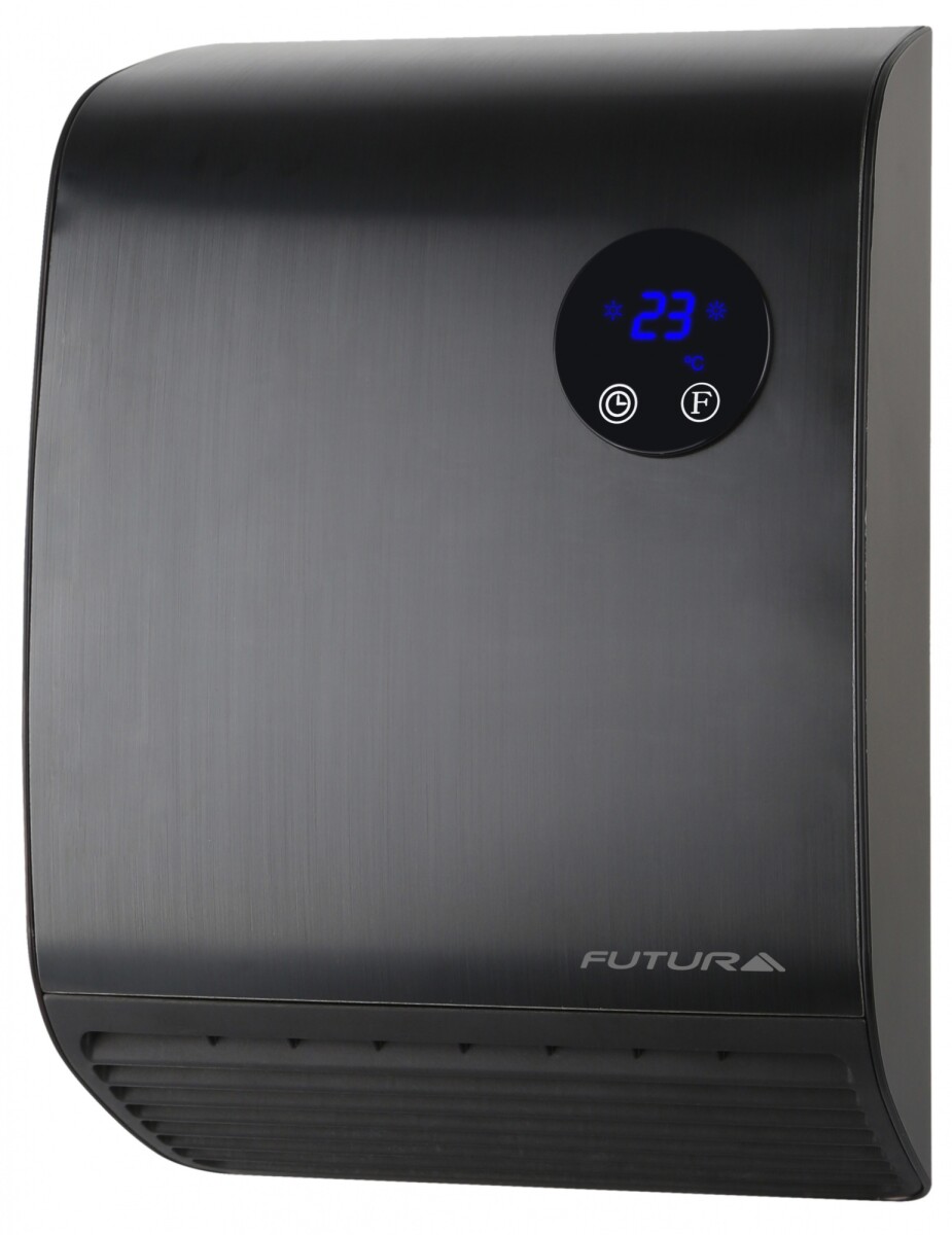 CALEFACTOR DE PARED PARA BAÑO FUTURA NEGRO CP200 