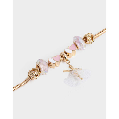 Pulsera Infantil Multicharm ''ballet Core'' Dorado