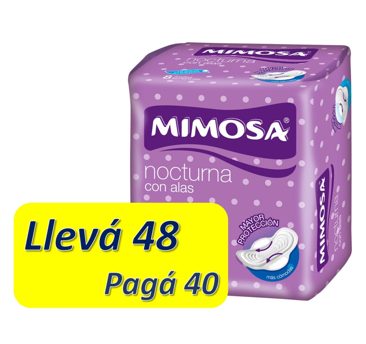Toalla Femenina Mimosa Nocturna - C/Alas X48 